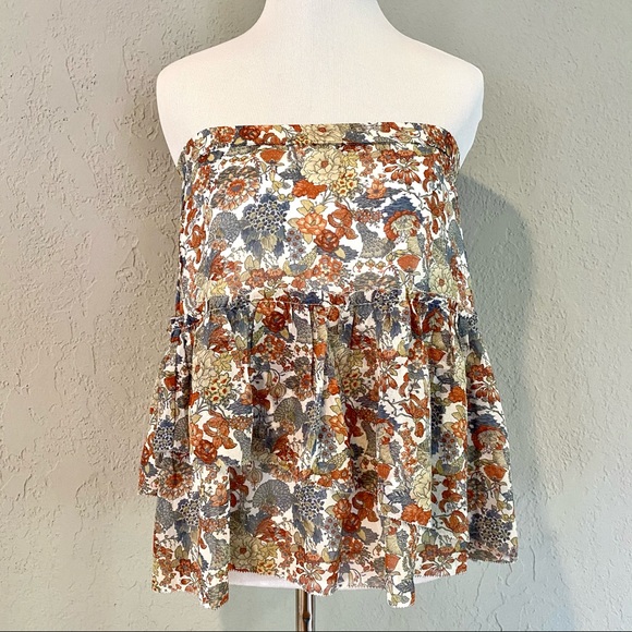 NWT Frye Cream Floral Magdalena Circle Skirt, XS - Picture 6 of 15